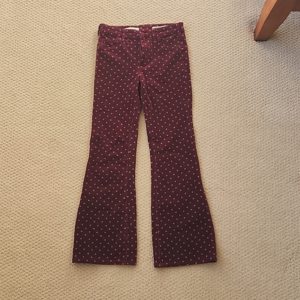 Pilcro and Letterpress Anthropologie Courduroy Pants